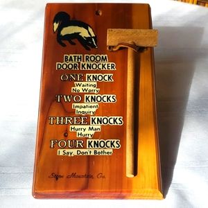 Bathroom Door Knocker